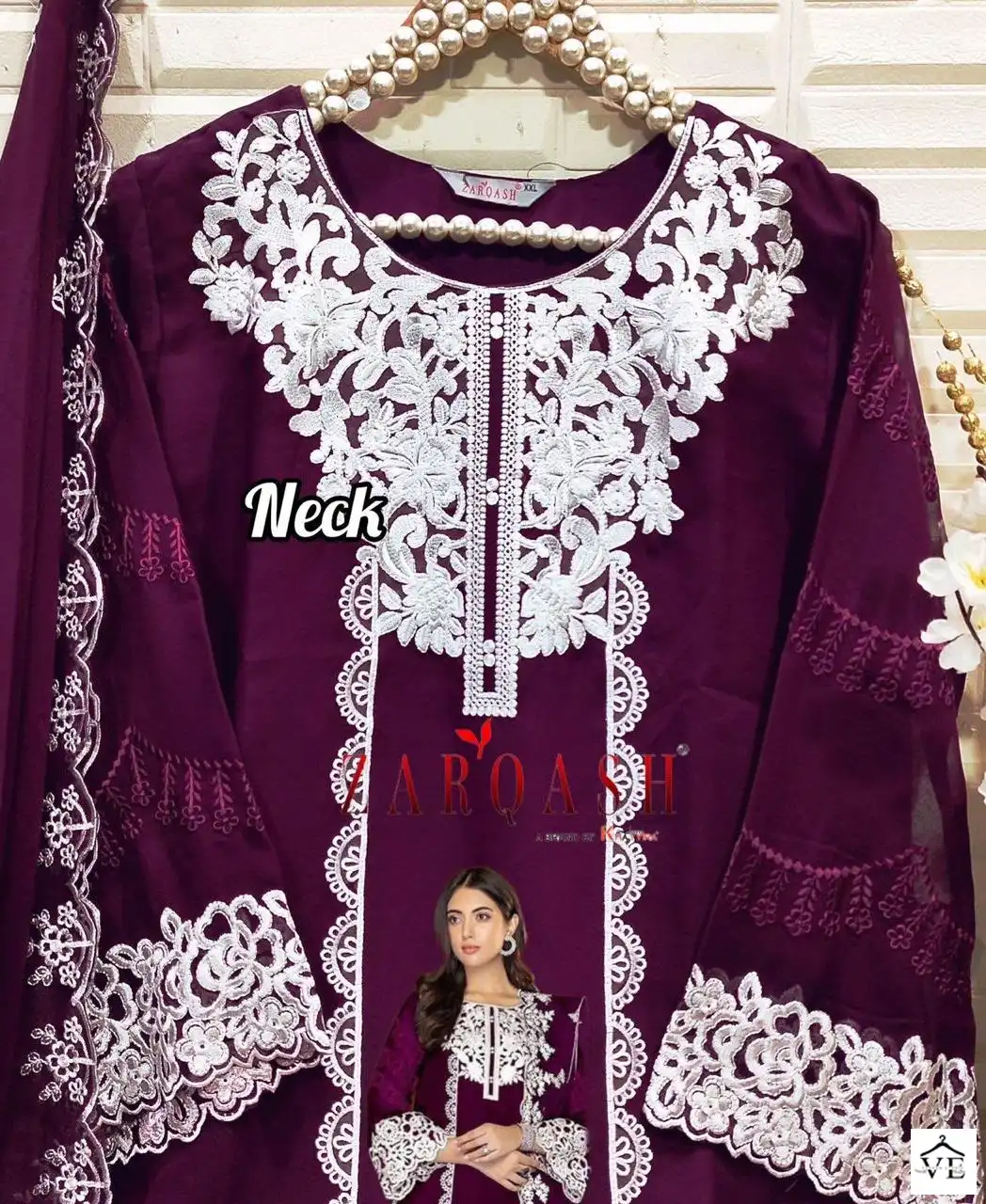 Zarqash Z-140 Georgette Wholesale Readymade Pakistani Suits Catalog — Wholesale Salwar Suits, MPA wholesale from Surat — view 11