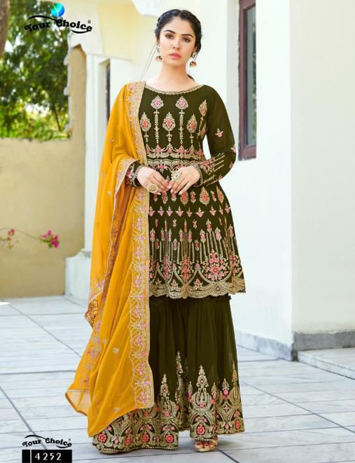 Your Choice Zaiyra Plus Georgette Wholesale Designer Readymade Salwar Suit Catalog — Wholesale Salwar Suits, MPA wholesale from Surat — view 1