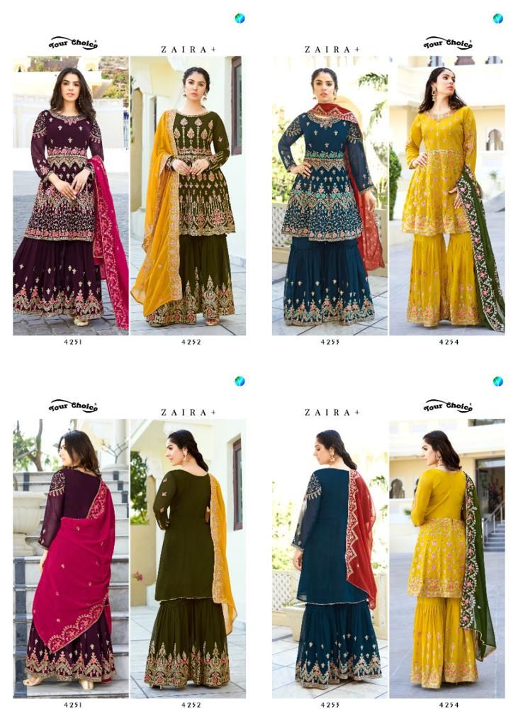 Your Choice Zaiyra Plus Georgette Wholesale Designer Readymade Salwar Suit Catalog — Wholesale Salwar Suits, MPA wholesale from Surat — view 5