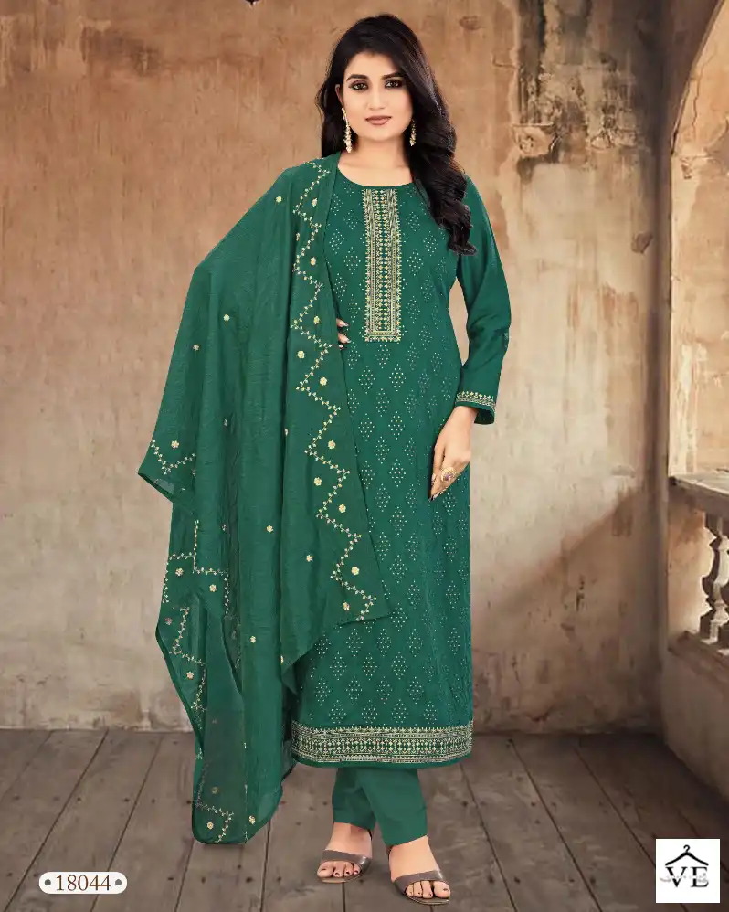 Panch Ratna Zareena Viscose Jacquard Wholesale Designer Salwar Suit Catalog — Wholesale Salwar Suits, MPA wholesale from Surat — view 1
