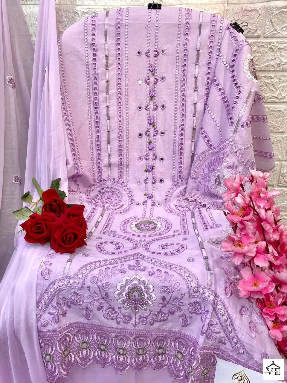 Al Amra ZF Anaya Lawn 58 Cambric Cotton Wholesale Pakistani Suit Catalog — Wholesale Salwar Suits, MPA wholesale from Surat - Gallery Image 7