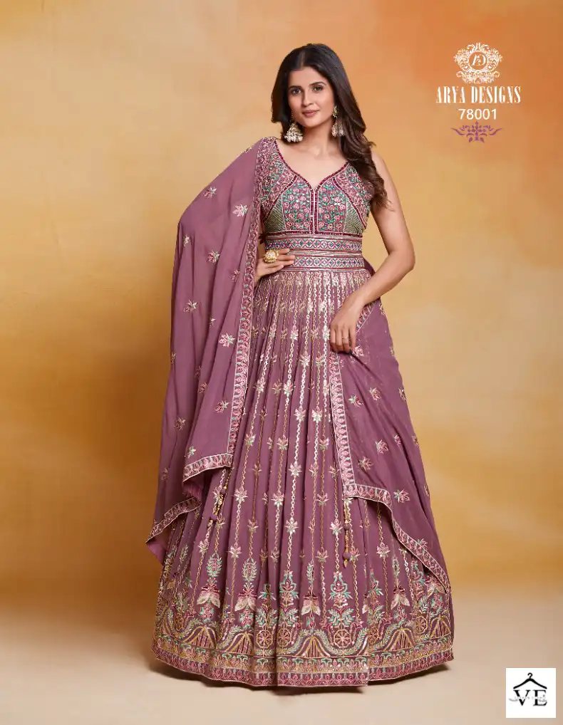 Arya Zoya Vol 4 Georgette Wholesale Designer Anarkali Stitched Suit Catalog — Wholesale Salwar Suits, MPA wholesale from Surat - Gallery Image 6