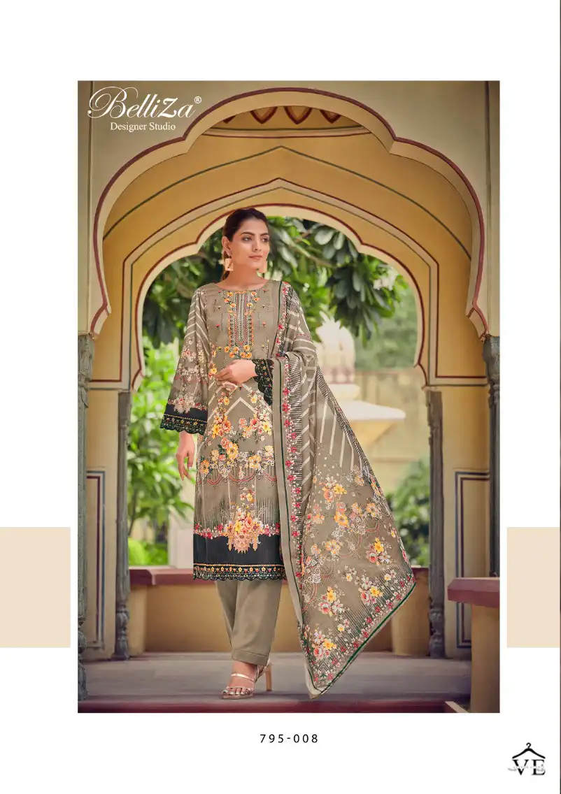 Belliza Zulika 100% Pure Jam Cotton Wholesale Salwar Suit Catalog — Wholesale Salwar Suits, Belliza Designer wholesale from Surat - Gallery Image 8