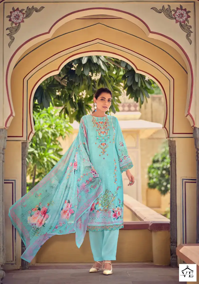Belliza Zulika 100% Pure Jam Cotton Wholesale Salwar Suit Catalog — Wholesale Salwar Suits, Belliza Designer wholesale from Surat - Gallery Image 2