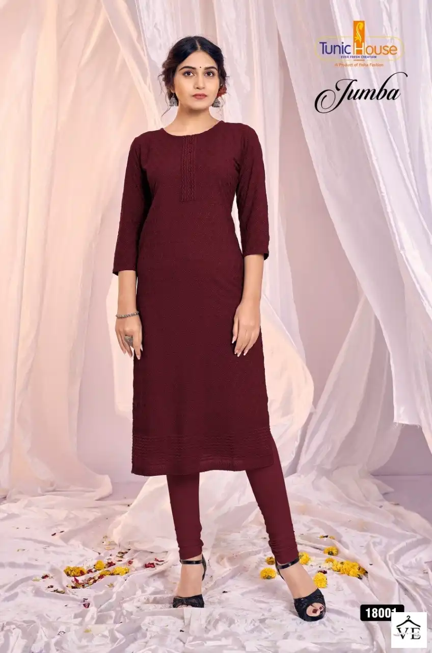 Tunic House Zumba Viscose Rayon Wholesale Kurti Catalog — Wholesale Kurtis, MPA wholesale from Surat - Gallery Image 2