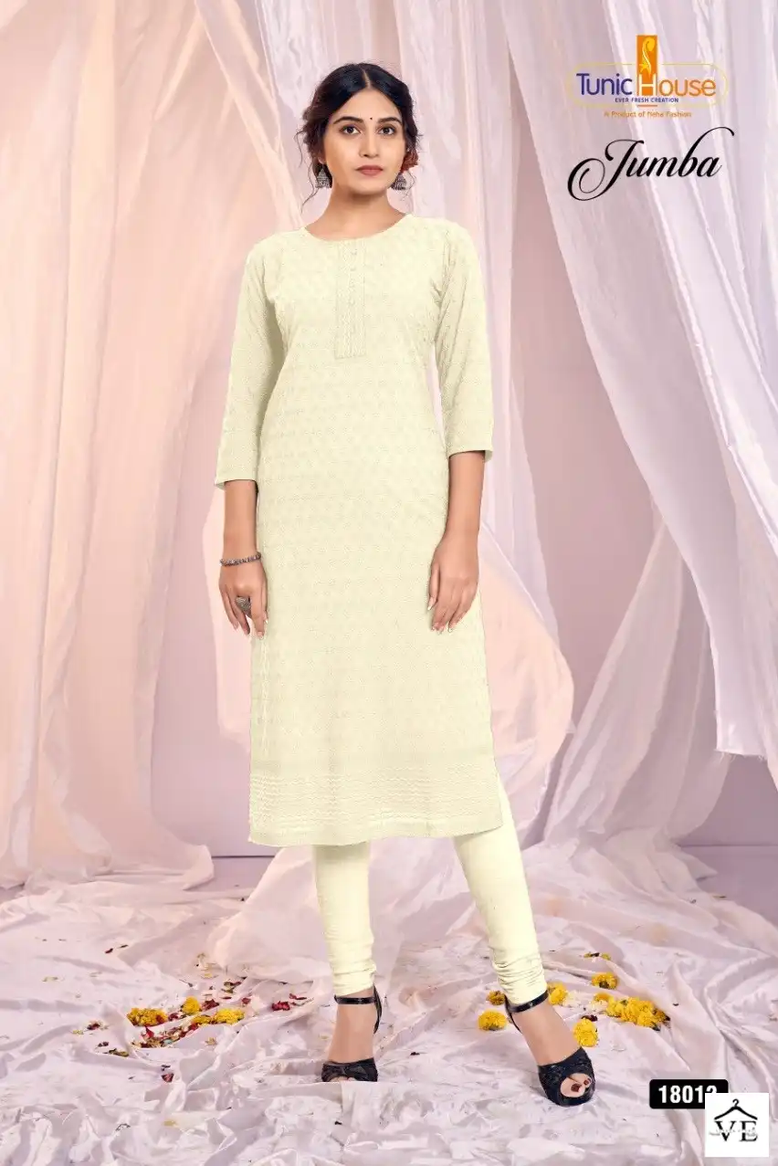 Tunic House Zumba Viscose Rayon Wholesale Kurti Catalog — Wholesale Kurtis, MPA wholesale from Surat - Gallery Image 11