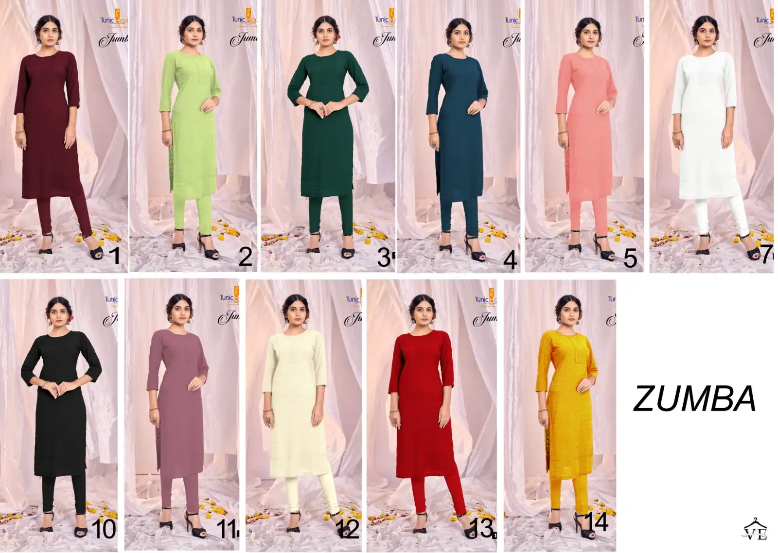 Tunic House Zumba Viscose Rayon Wholesale Kurti Catalog — Wholesale Kurtis, MPA wholesale from Surat — view 13