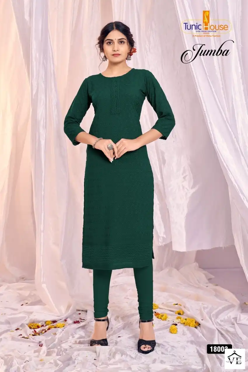Tunic House Zumba Viscose Rayon Wholesale Kurti Catalog — Wholesale Kurtis, MPA wholesale from Surat - Gallery Image 3