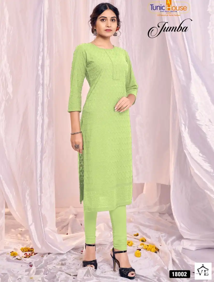Tunic House Zumba Viscose Rayon Wholesale Kurti Catalog — Wholesale Kurtis, MPA wholesale from Surat — view 1