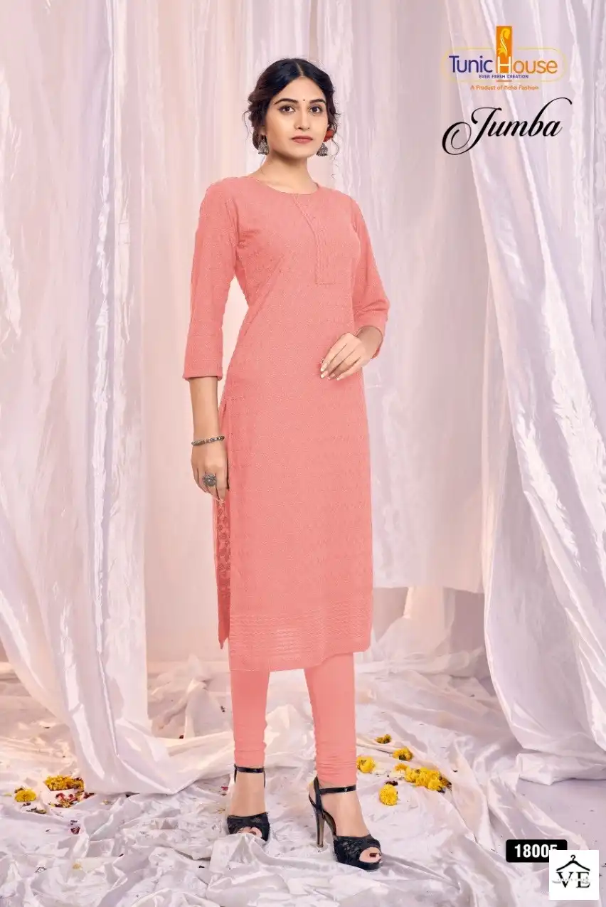 Tunic House Zumba Viscose Rayon Wholesale Kurti Catalog — Wholesale Kurtis, MPA wholesale from Surat - Gallery Image 4