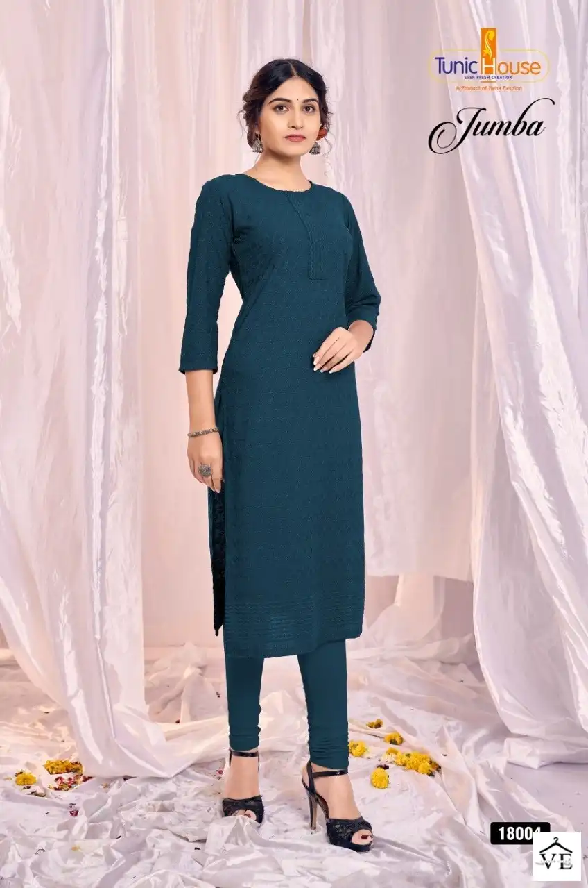 Tunic House Zumba Viscose Rayon Wholesale Kurti Catalog — Wholesale Kurtis, MPA wholesale from Surat - Gallery Image 5