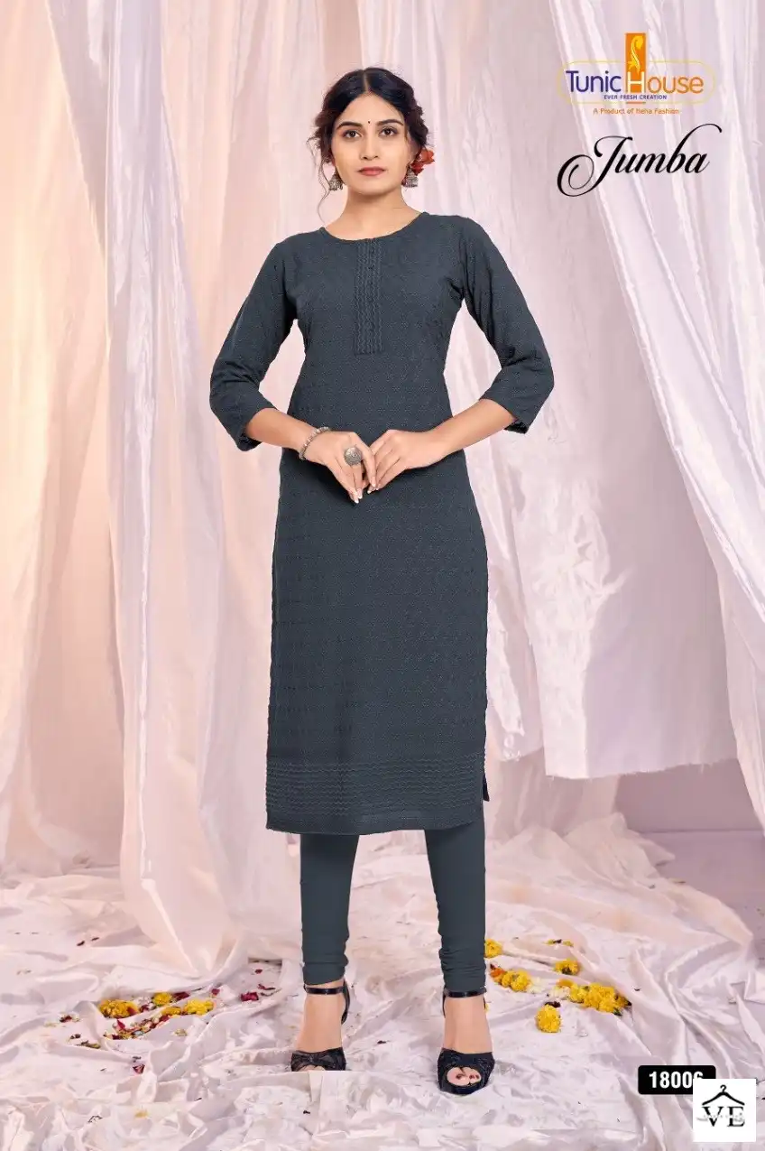 Tunic House Zumba Viscose Rayon Wholesale Kurti Catalog — Wholesale Kurtis, MPA wholesale from Surat - Gallery Image 7