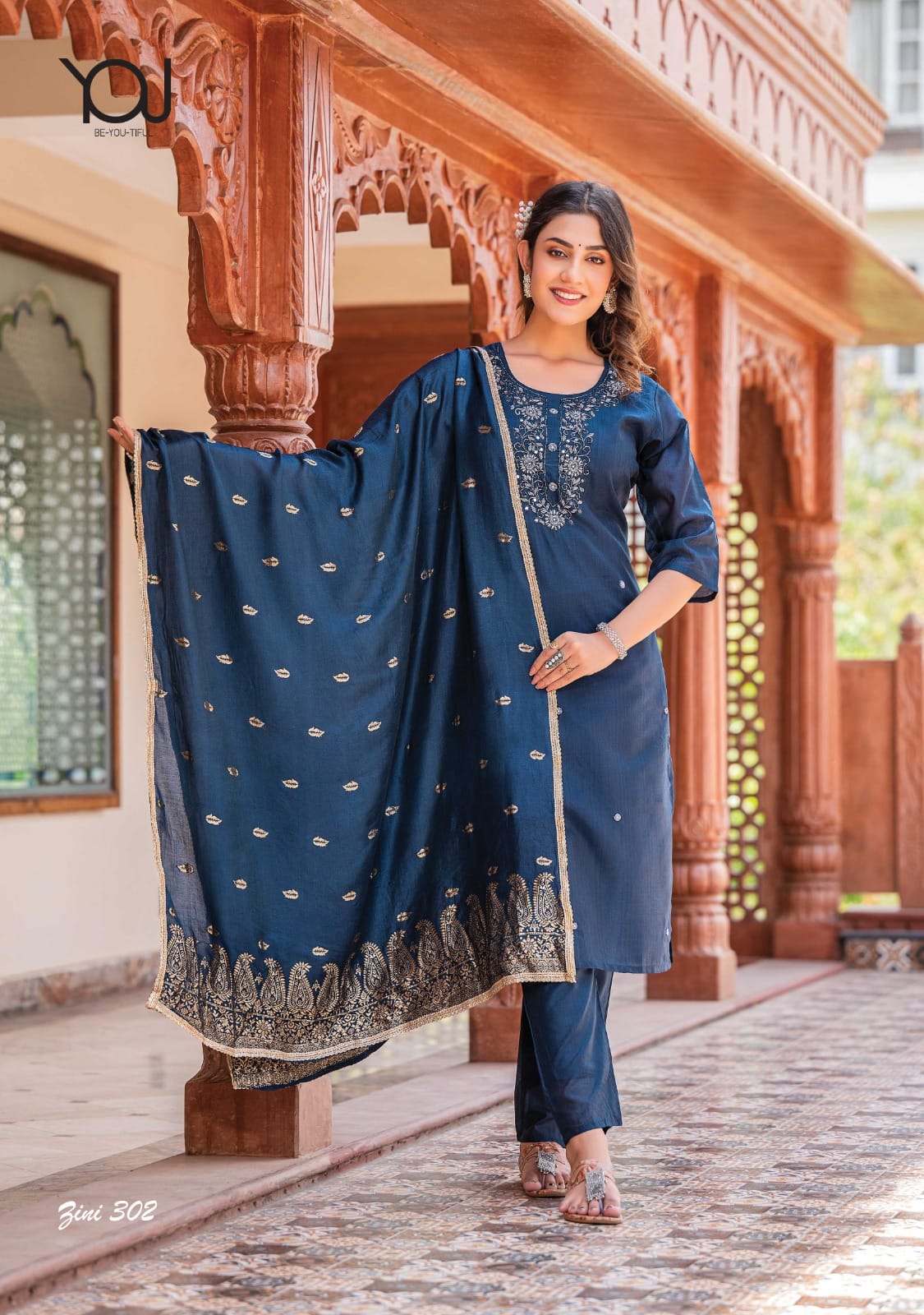 Wanna Zini Vol 3 Soft Silk Chanderi Wholesale Readymade Salwar Suit Catalog — Wholesale Salwar Suits, MPA wholesale from Surat - Gallery Image 2