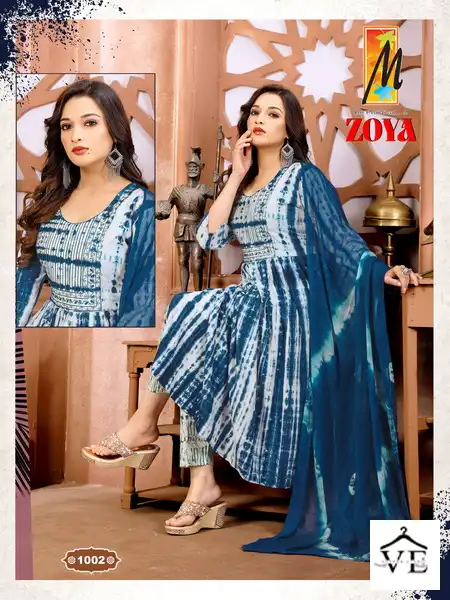 Master Zoya Rayon Wholesale Readymade Suits Catalog — Wholesale Salwar Suits, MPA wholesale from Surat - Gallery Image 3