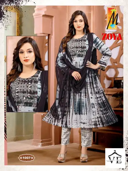 Master Zoya Rayon Wholesale Readymade Suits Catalog — Wholesale Salwar Suits, MPA wholesale from Surat - Gallery Image 2