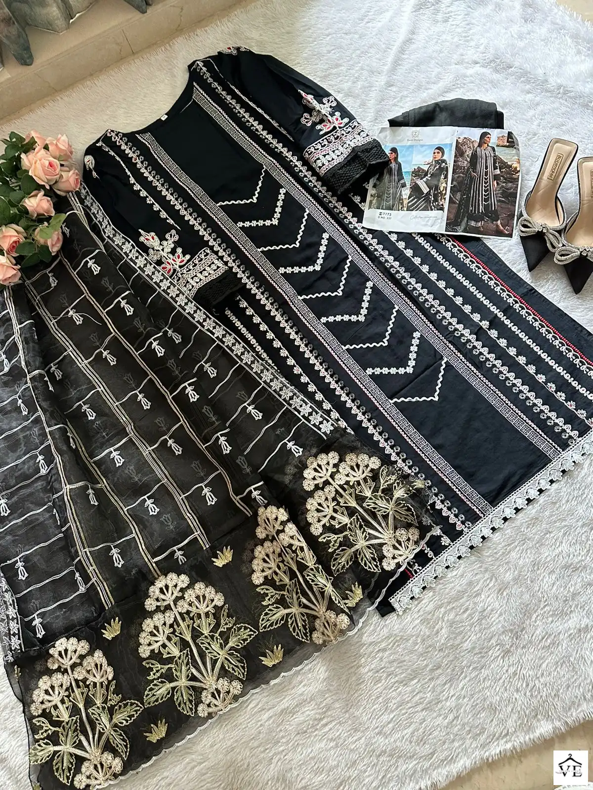 Ziaaz Code 337 Rayon Wholesale Pakistani Salwar Suit Catalog — Wholesale Salwar Suits, MPA wholesale from Surat - Gallery Image 3