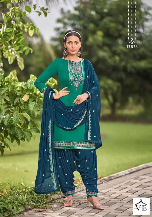 Kalaroop Fashion Of Patiala Vol 34 Jam Silk Wholesale Readymade Suit Catalog — Wholesale Salwar Suits, MPA wholesale from Surat - Gallery Image 2