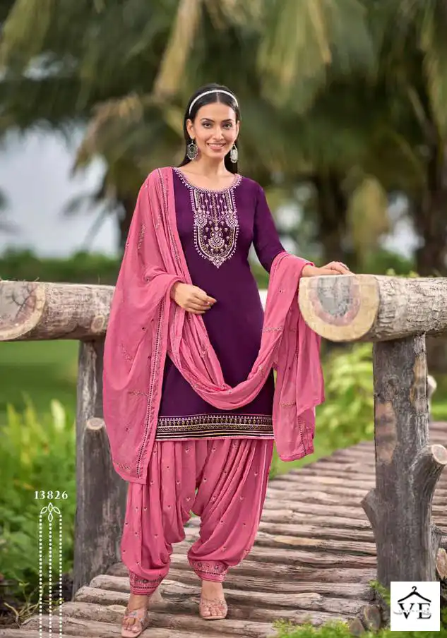 Kalaroop Fashion Of Patiala Vol 34 Jam Silk Wholesale Readymade Suit Catalog — Wholesale Salwar Suits, MPA wholesale from Surat - Gallery Image 4