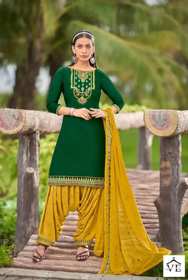 Kalaroop Fashion Of Patiala Vol 34 Jam Silk Wholesale Readymade Suit Catalog — Wholesale Salwar Suits, MPA wholesale from Surat - Gallery Image 6