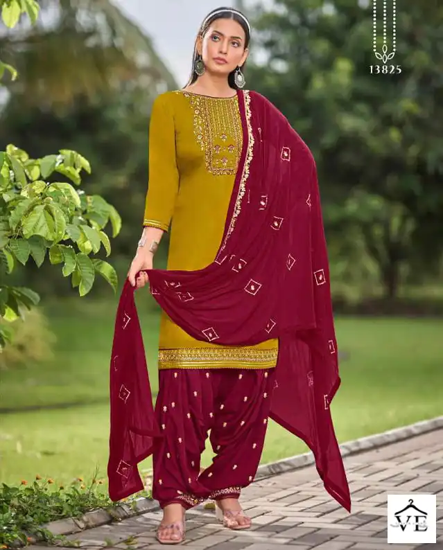 Kalaroop Fashion Of Patiala Vol 34 Jam Silk Wholesale Readymade Suit Catalog — Wholesale Salwar Suits, MPA wholesale from Surat — view 1