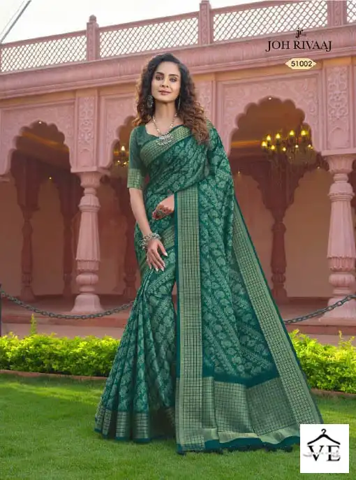 Joh Rivaaj Jaimathi Vol 510 Fancy Wholesale Sarees Catalog — Wholesale Sarees, MPA wholesale from Surat - Gallery Image 9