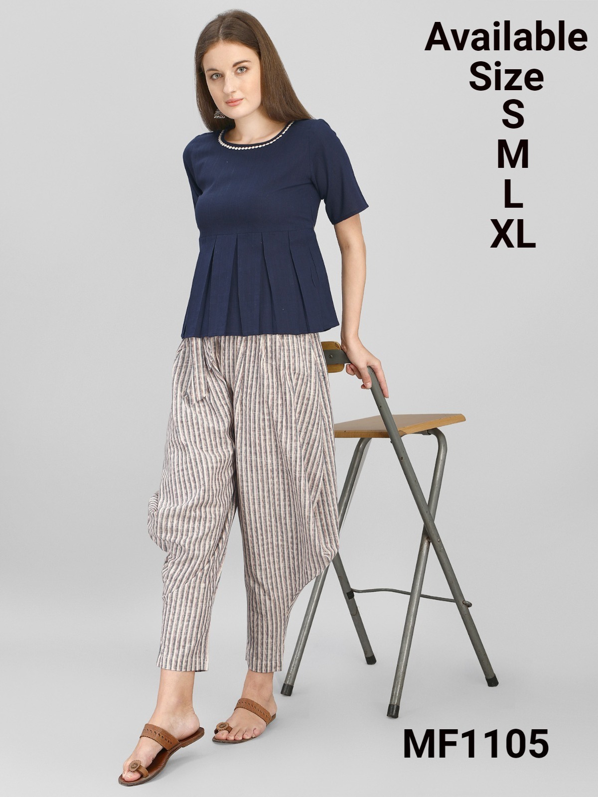 Mesmora Khadi Pairs Khadi Cotton Wholesale Kurti With Pant Catalog — Wholesale Kurtis, MPA wholesale from Surat - Gallery Image 4