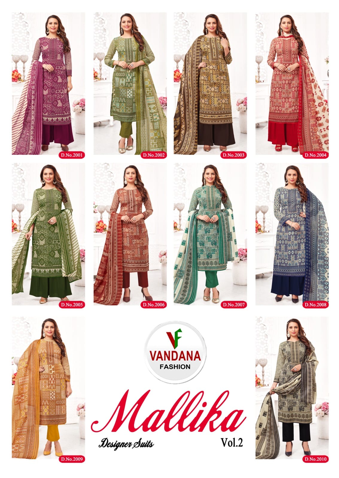 Vandana Mallika Vol 2 Soft Cotton Wholesale Salwar Suit Catalog — Wholesale Salwar Suits, MPA wholesale from Surat — view 11