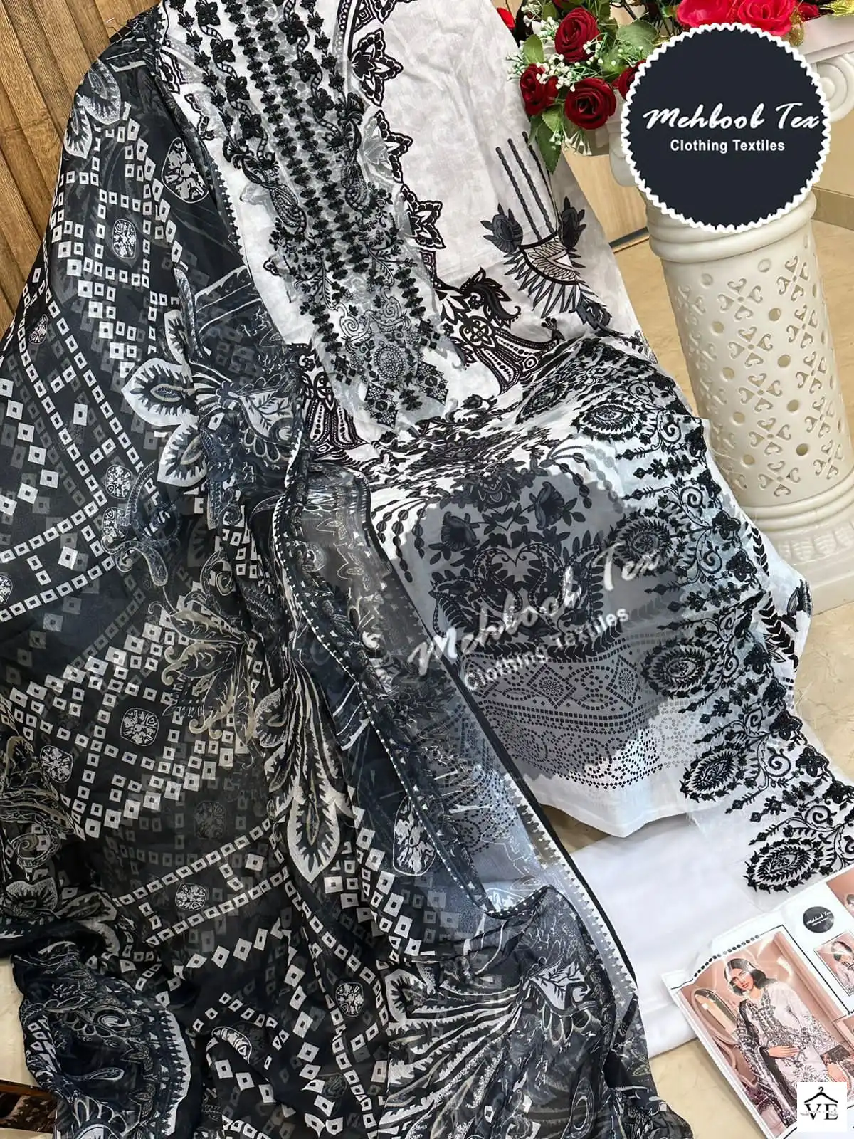 VE 1160 Pure Cotton Wholesale Pakistani Suit — Wholesale Salwar Suits, MPA wholesale from Surat — view 3