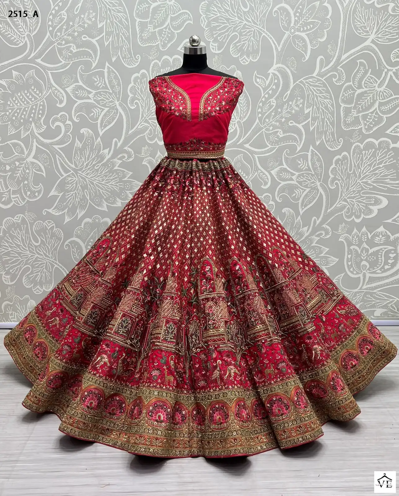Anjani Art 2515 Silk Wholesale Bridal Lehenga Catalog — Wholesale Lehenga, MPA wholesale from Surat - Gallery Image 5