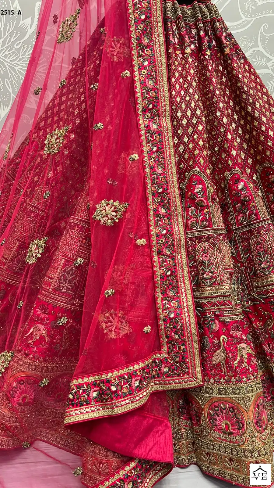 Anjani Art 2515 Silk Wholesale Bridal Lehenga Catalog — Wholesale Lehenga, MPA wholesale from Surat - Gallery Image 6