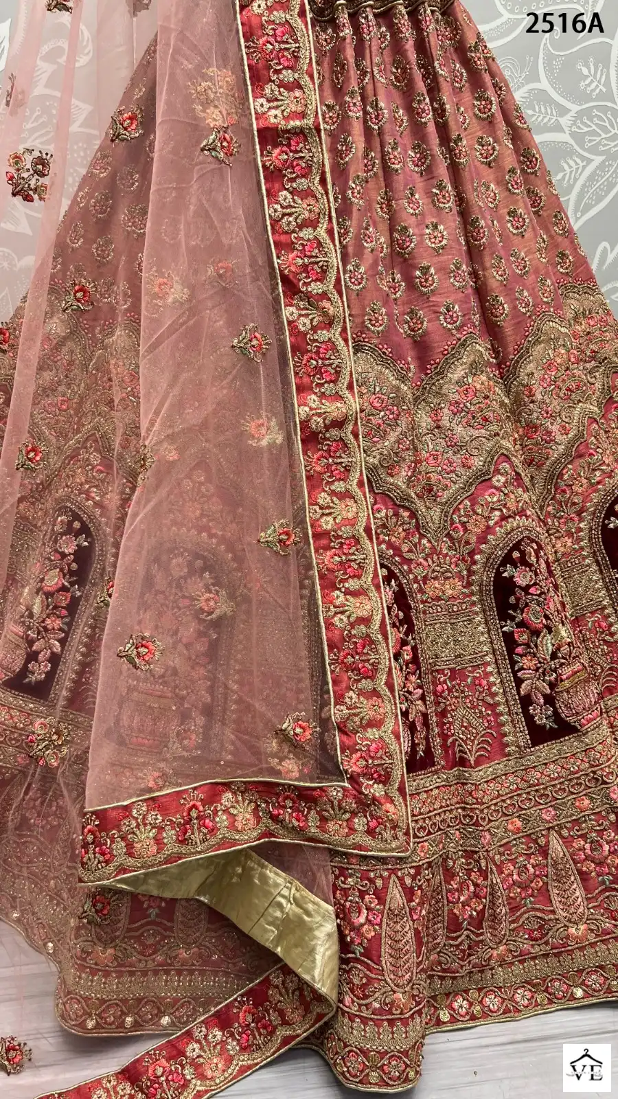 Anjani Art 2516 Bridal Net Wholesale Bridal Lehenga Catalog — Wholesale Lehenga, MPA wholesale from Surat - Gallery Image 5