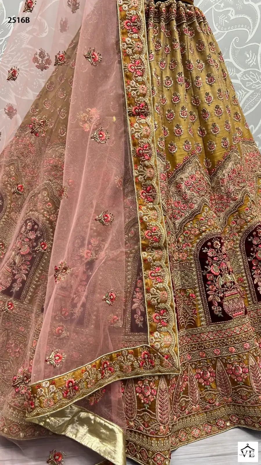 Anjani Art 2516 Bridal Net Wholesale Bridal Lehenga Catalog — Wholesale Lehenga, MPA wholesale from Surat - Gallery Image 9
