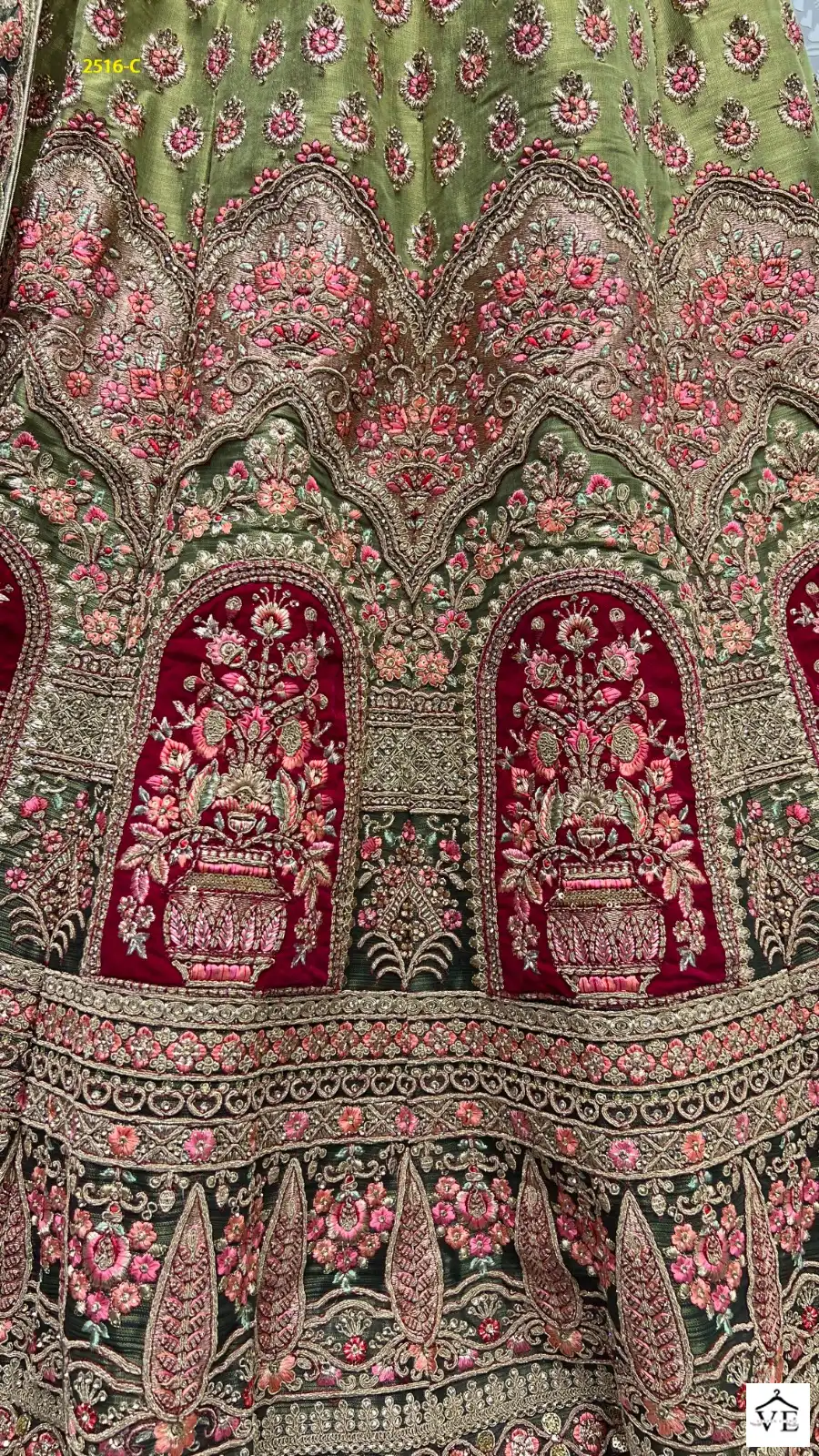 Anjani Art 2516 Bridal Net Wholesale Bridal Lehenga Catalog — Wholesale Lehenga, MPA wholesale from Surat - Gallery Image 10