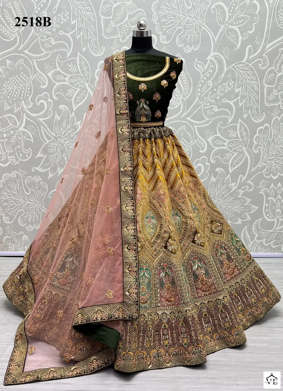 Anjani Art 2518 Silk Wholesale Bridal Lehenga Catalog — Wholesale Lehenga, MPA wholesale from Surat - Gallery Image 4