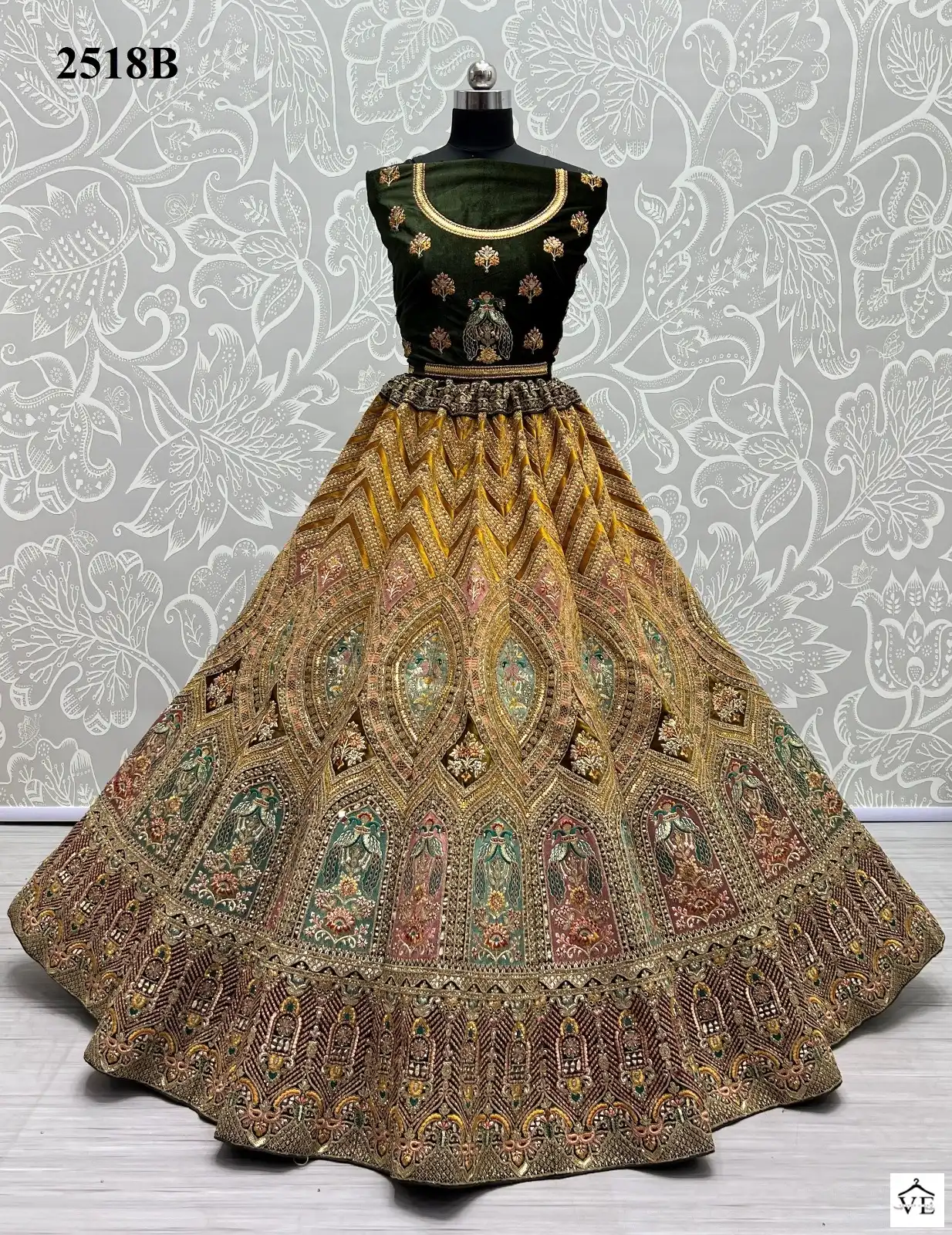 Anjani Art 2518 Silk Wholesale Bridal Lehenga Catalog — Wholesale Lehenga, MPA wholesale from Surat - Gallery Image 2