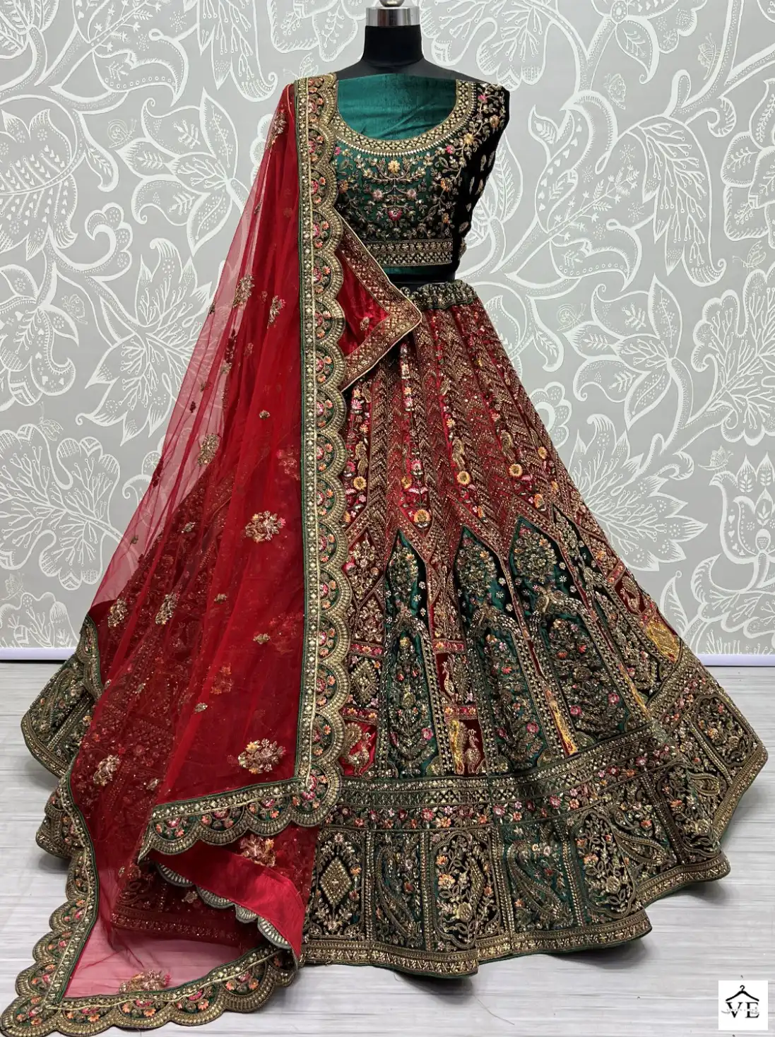 Anjani Art 2520 Velvet Wholesale Bridal Lehenga Catalog — Wholesale Lehenga, MPA wholesale from Surat — view 1