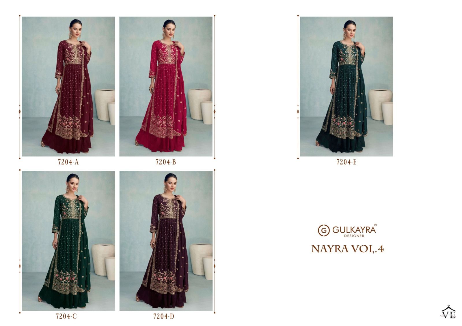 Gulkayra 7204 Colours Blooming Georgette Wholesale Readymade Suit Catalog — Wholesale Salwar Suits, MPA wholesale from Surat — view 6