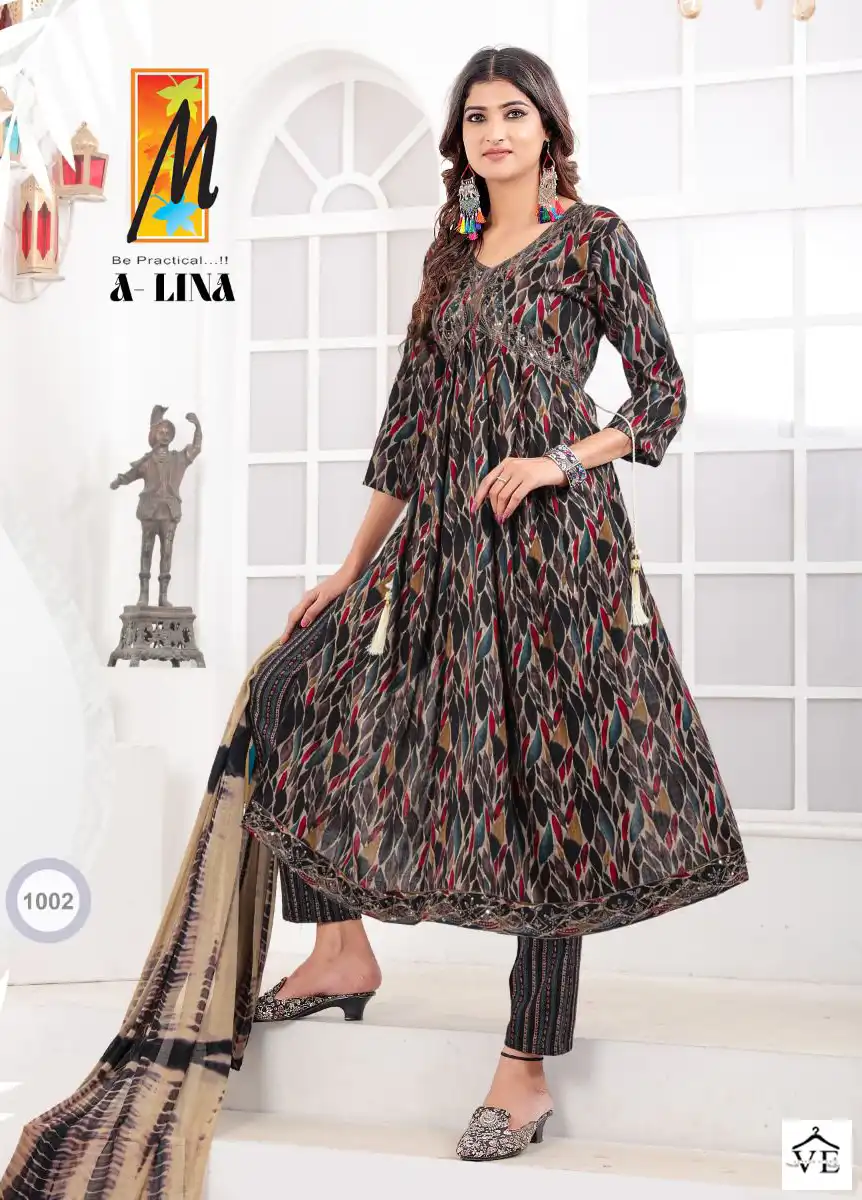 Master A Lina Fancy Wholesale Aaliya Cut Readymade Salwar Suit Catalog — Wholesale Salwar Suits, MPA wholesale from Surat — Photo 3