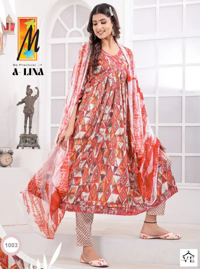 Master A Lina Fancy Wholesale Aaliya Cut Readymade Salwar Suit Catalog — Wholesale Salwar Suits, MPA wholesale from Surat — view 1