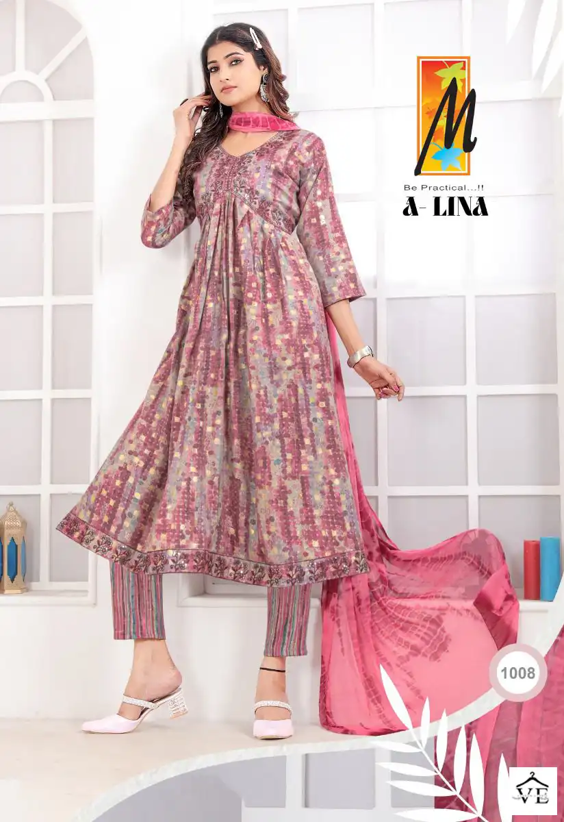 Master A Lina Fancy Wholesale Aaliya Cut Readymade Salwar Suit Catalog — Wholesale Salwar Suits, MPA wholesale from Surat — Photo 8
