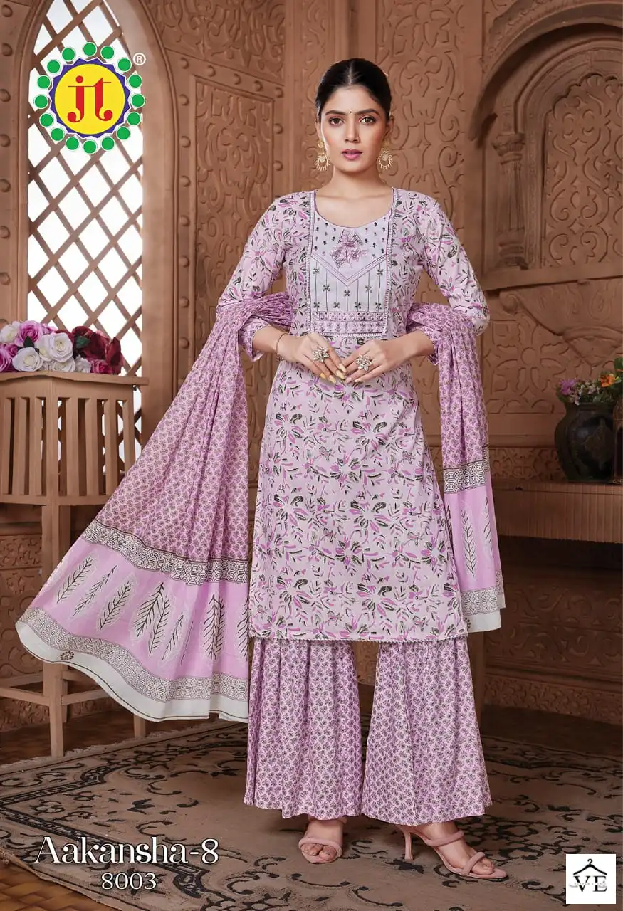 Vardan Ethnic Aakansha Vol 8 Lawn Cotton Wholesale Salwar Suit Catalog — Wholesale Salwar Suits, MPA wholesale from Surat - Gallery Image 9