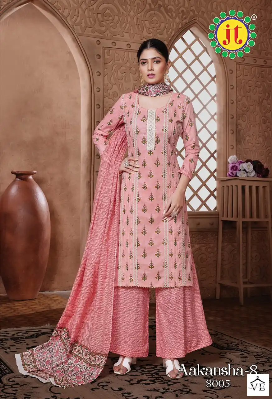 Vardan Ethnic Aakansha Vol 8 Lawn Cotton Wholesale Salwar Suit Catalog — Wholesale Salwar Suits, MPA wholesale from Surat - Gallery Image 8