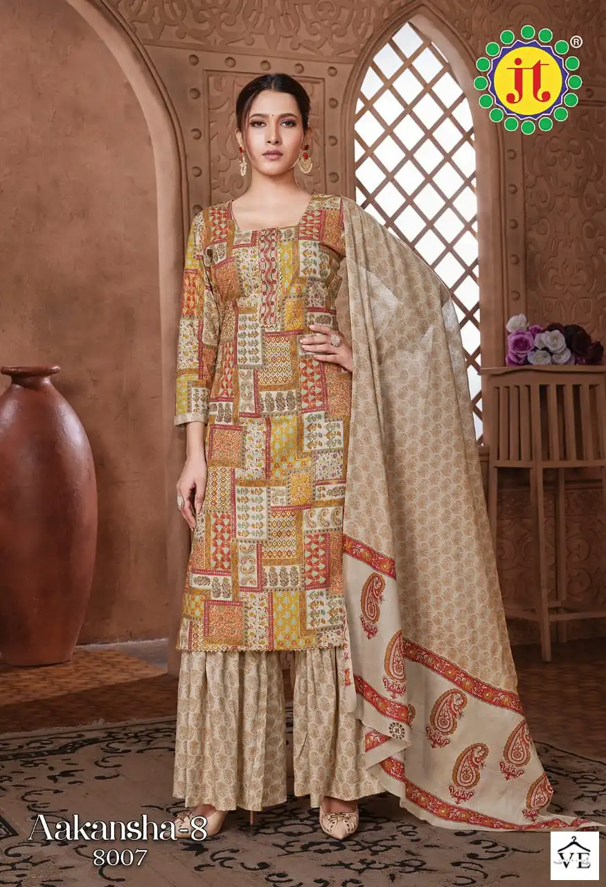Vardan Ethnic Aakansha Vol 8 Lawn Cotton Wholesale Salwar Suit Catalog — Wholesale Salwar Suits, MPA wholesale from Surat - Gallery Image 6