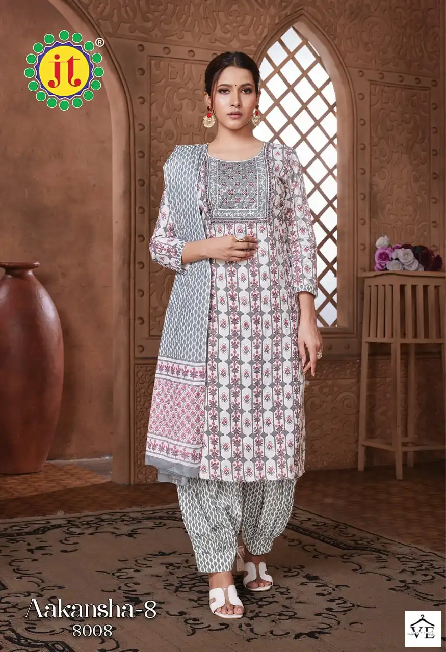 Vardan Ethnic Aakansha Vol 8 Lawn Cotton Wholesale Salwar Suit Catalog — Wholesale Salwar Suits, MPA wholesale from Surat - Gallery Image 4