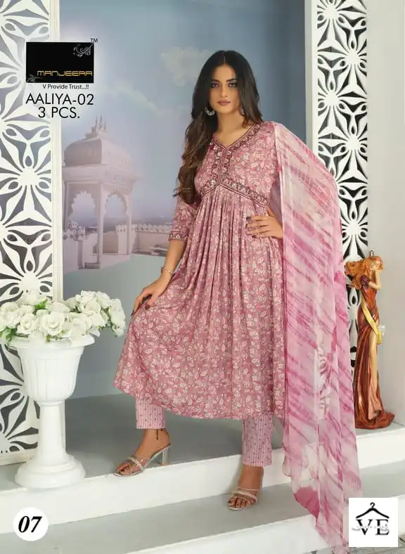 Manjeera Aaliya Capsul Print Wholesale Readymade Suits Catalog — Wholesale Salwar Suits, MPA wholesale from Surat - Gallery Image 4
