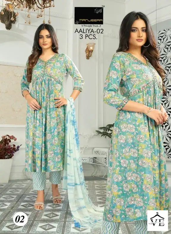 Manjeera Aaliya Capsul Print Wholesale Readymade Suits Catalog — Wholesale Salwar Suits, MPA wholesale from Surat - Gallery Image 5