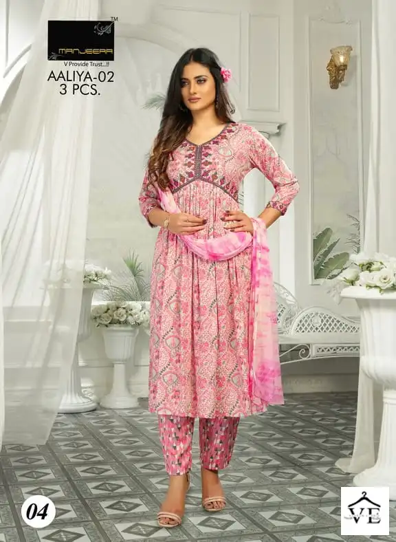 Manjeera Aaliya Capsul Print Wholesale Readymade Suits Catalog — Wholesale Salwar Suits, MPA wholesale from Surat - Gallery Image 6