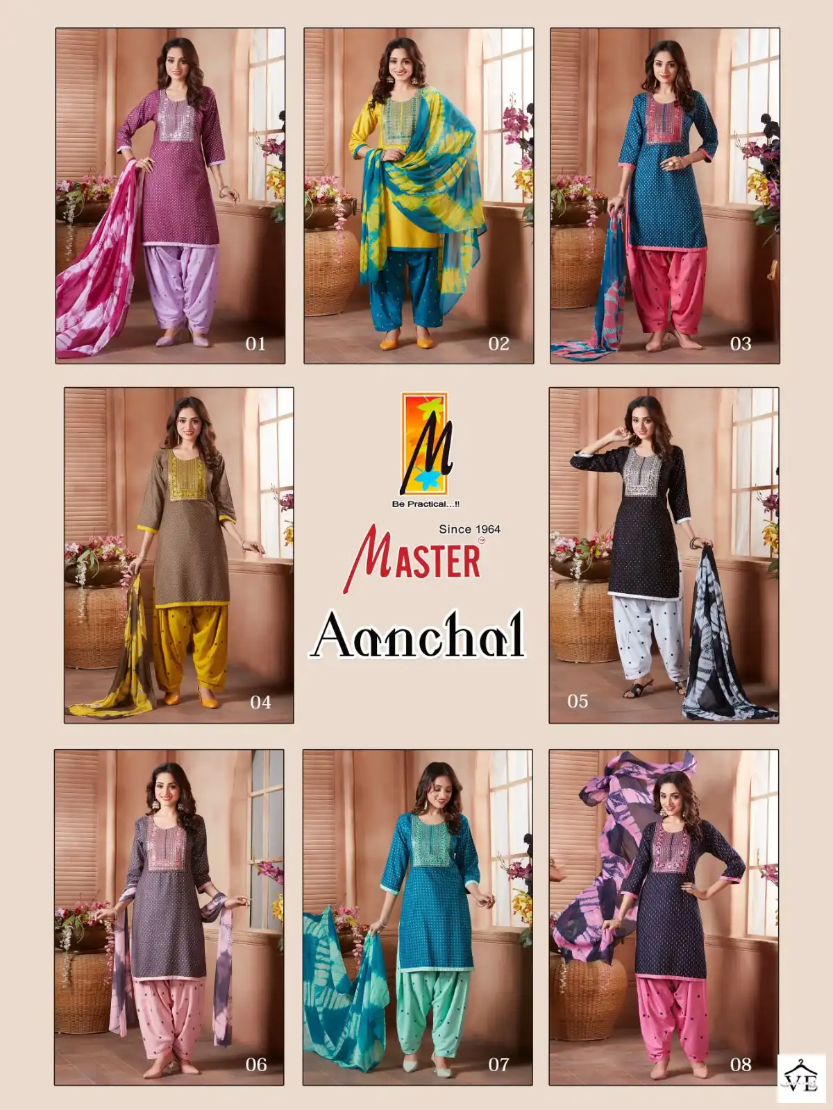 Master Aanchal Rayon Wholesale Readymade Suit Catalog — Wholesale Salwar Suits, MPA wholesale from Surat — view 9