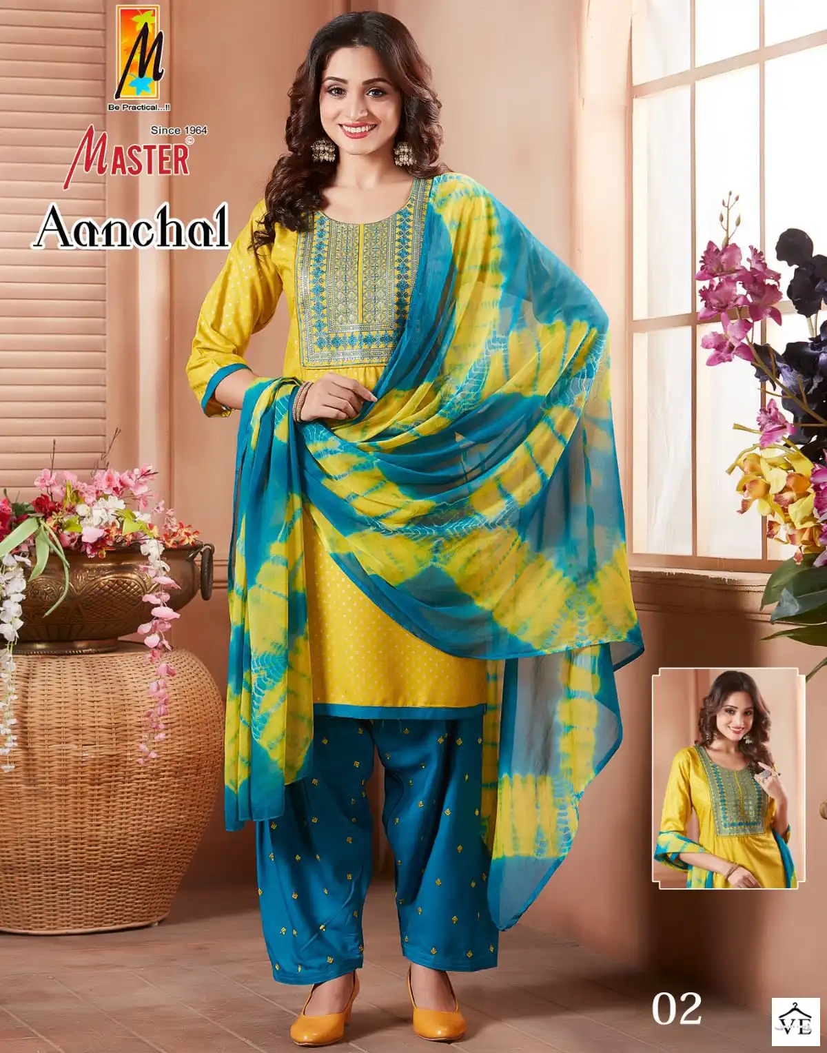 Master Aanchal Rayon Wholesale Readymade Suit Catalog — Wholesale Salwar Suits, MPA wholesale from Surat — view 1