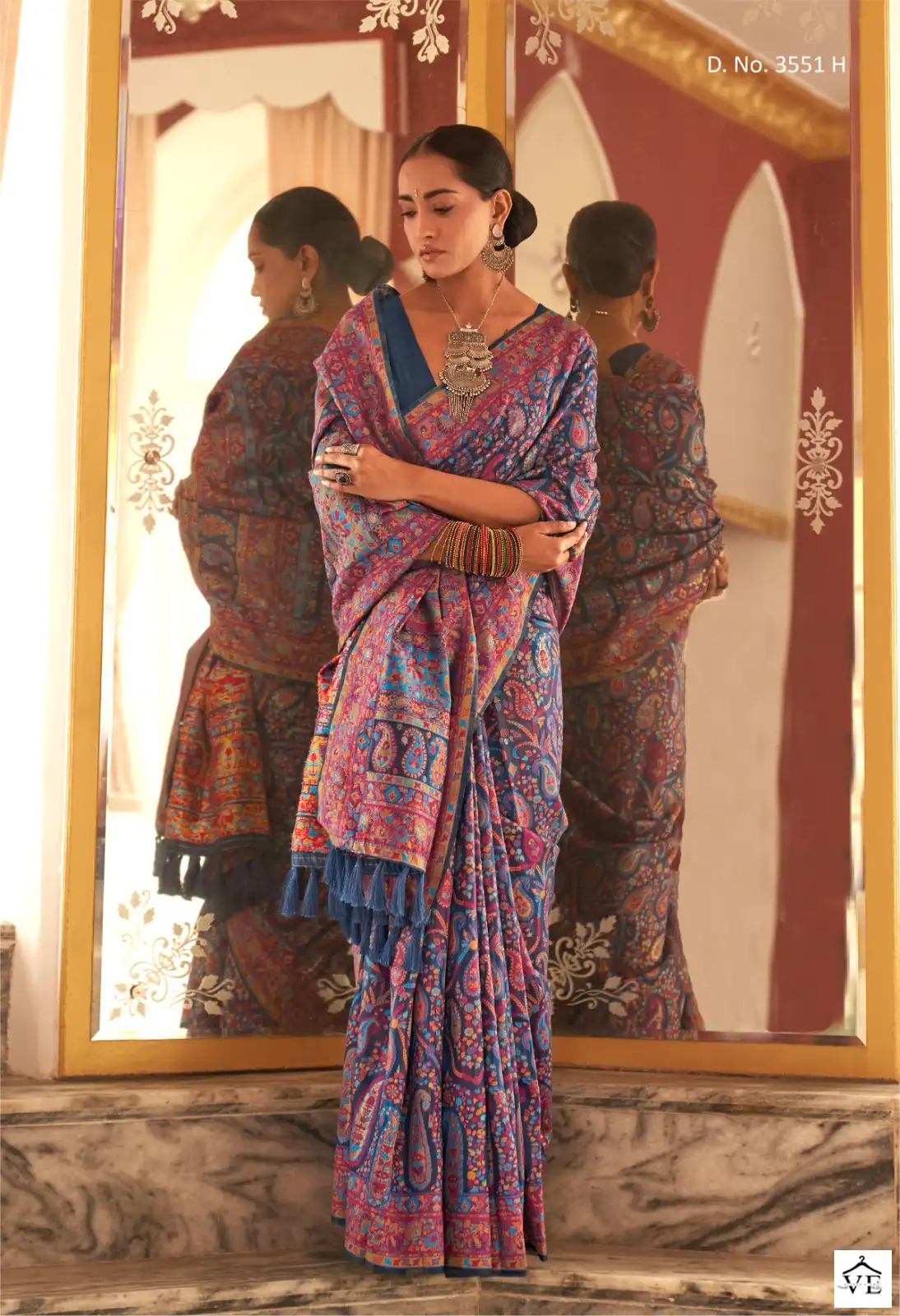 Manjulaa Aaradhya Vol 6 Pasmina Silk Wholesale Winter Wear Saree Catalog — Wholesale Sarees, MPA wholesale from Surat - Gallery Image 5